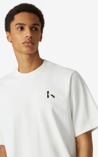 Kenzo Men K Logo T-shirt White